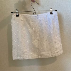Urban Outfitters white mini skirt